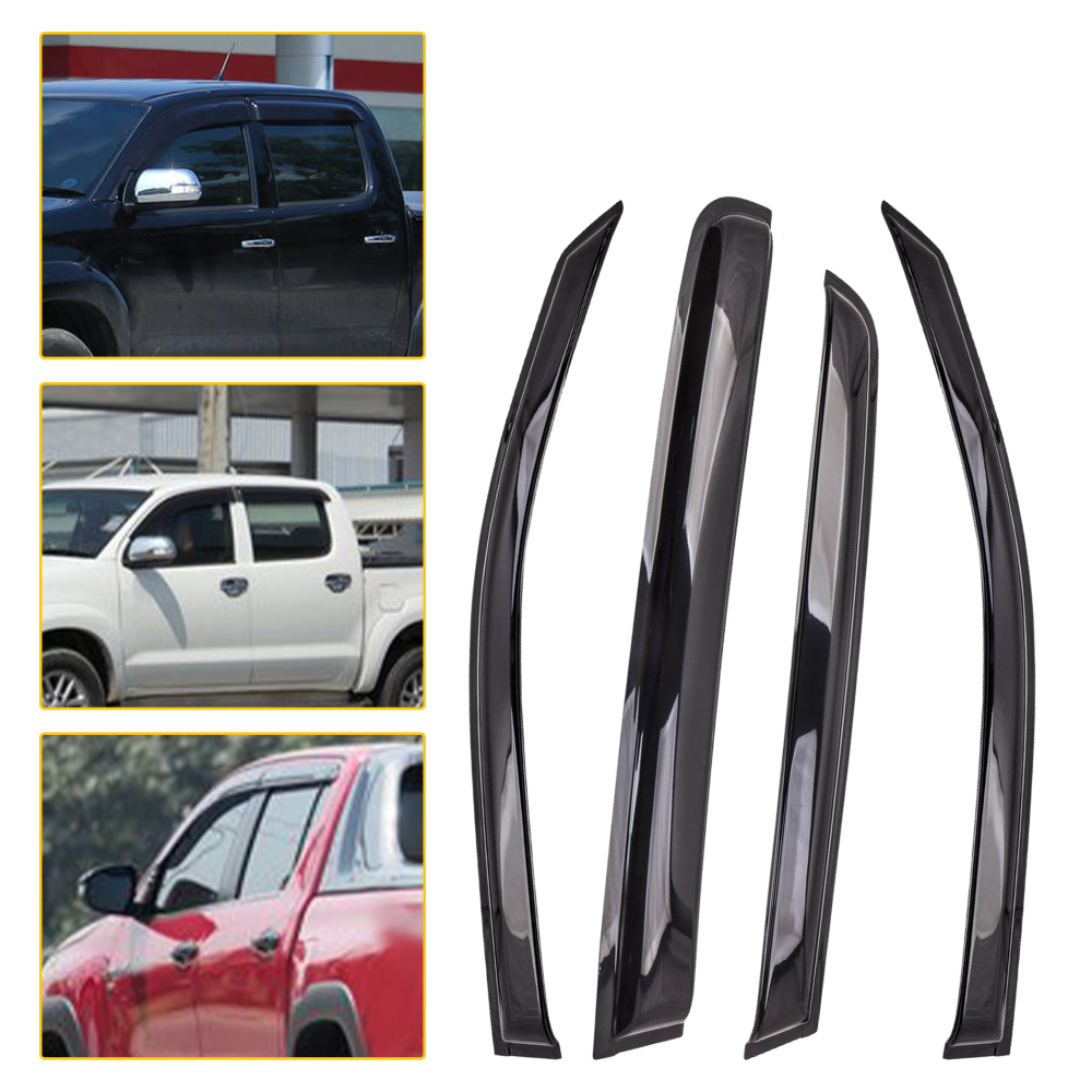 2005-2015 compatible for Toyota Hilux Weathershields Window Visor Weather Shield 4pcs