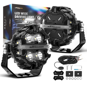 3.5inch 160W LED Driving Light Spot Beam RGB DRL For 4X4 ATV IP68 compatible for White 6000K