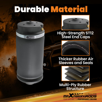 Air Suspension Strut Shock Spring Bags Compatible for Mercedes W164 ML - GL Class Rear