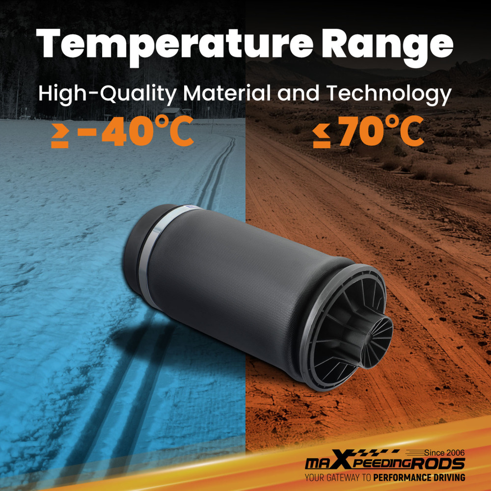 Air Suspension Strut Shock Spring Bags Compatible for Mercedes W164 ML - GL Class Rear