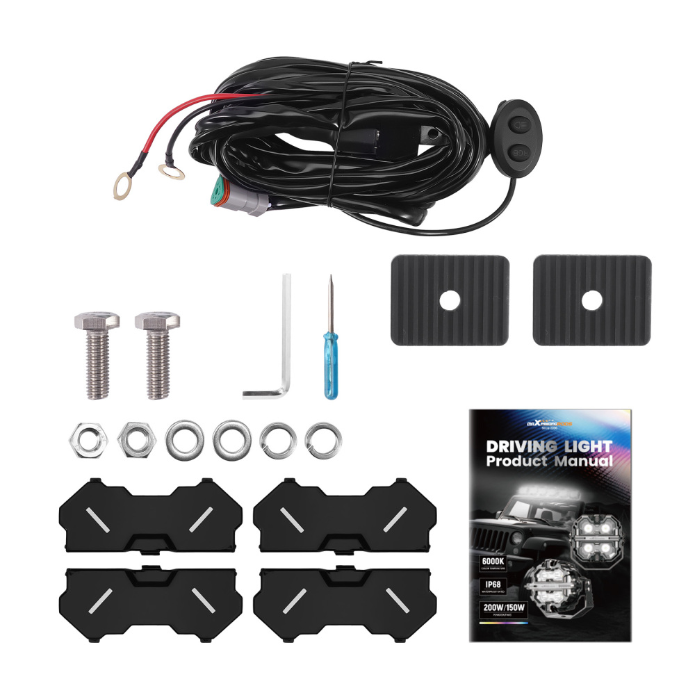 5inch 212W LED Driving Lights Spot Beam RGB DRL Round Pod Lamp compatible for White 6000K IP68