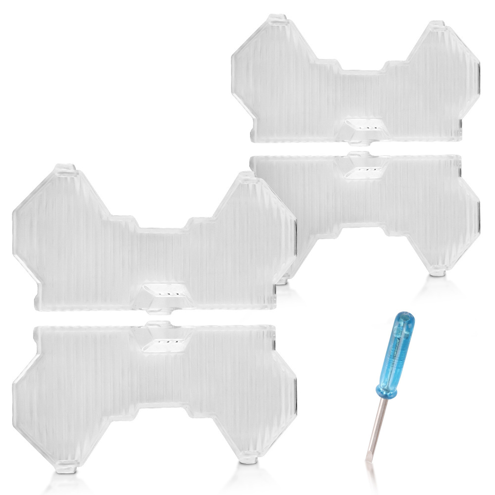 Maxpeedingrods 5 Inch transparent Flood light Cover for square Auxiliary Driving LED Light Pods