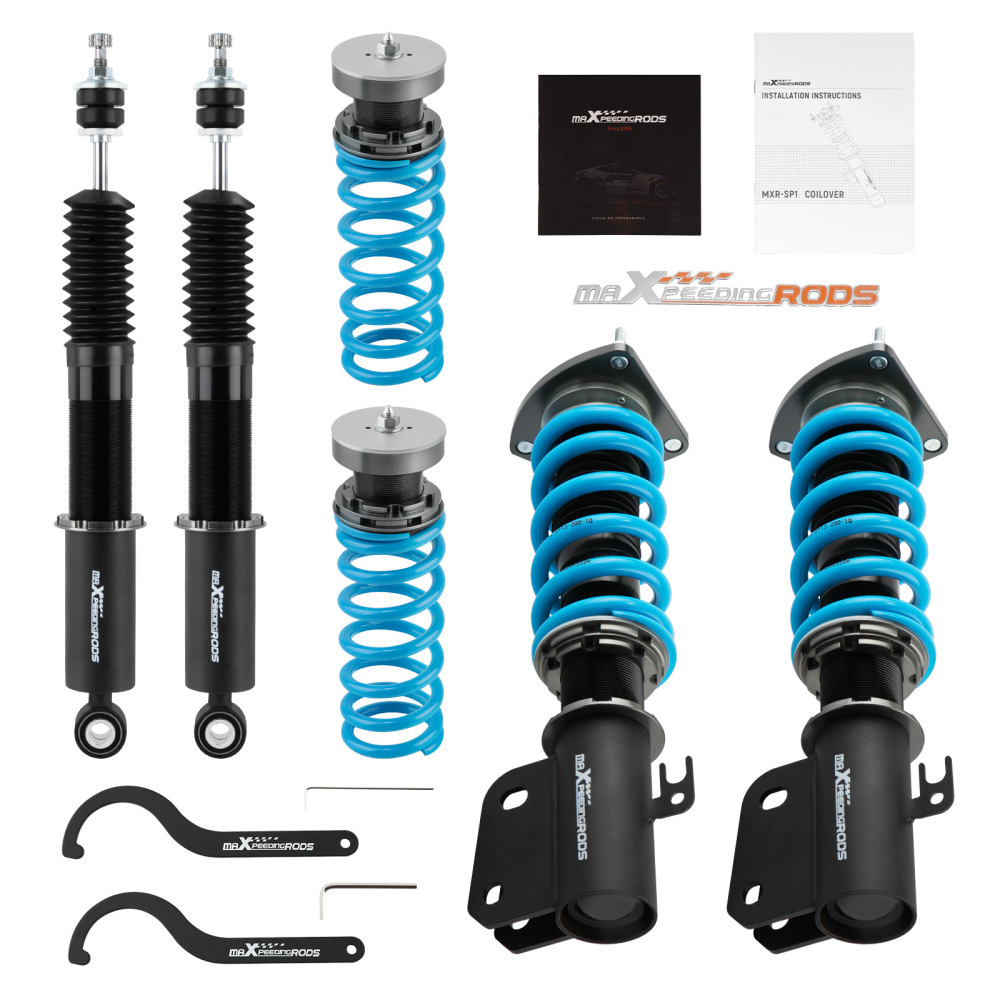 Compatible for Scion XB 2004-2006 compatible for Toyota Echo 2000-2005 Maxpeedingrods COT6 Coilovers Suspension Damper Set lowering kit