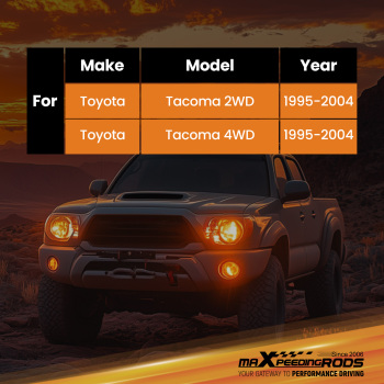 Rear Lift Shocks 2-5 compatible for Toyota Tacoma 2WD 4WD 1995-2004 Nitrogen Charged