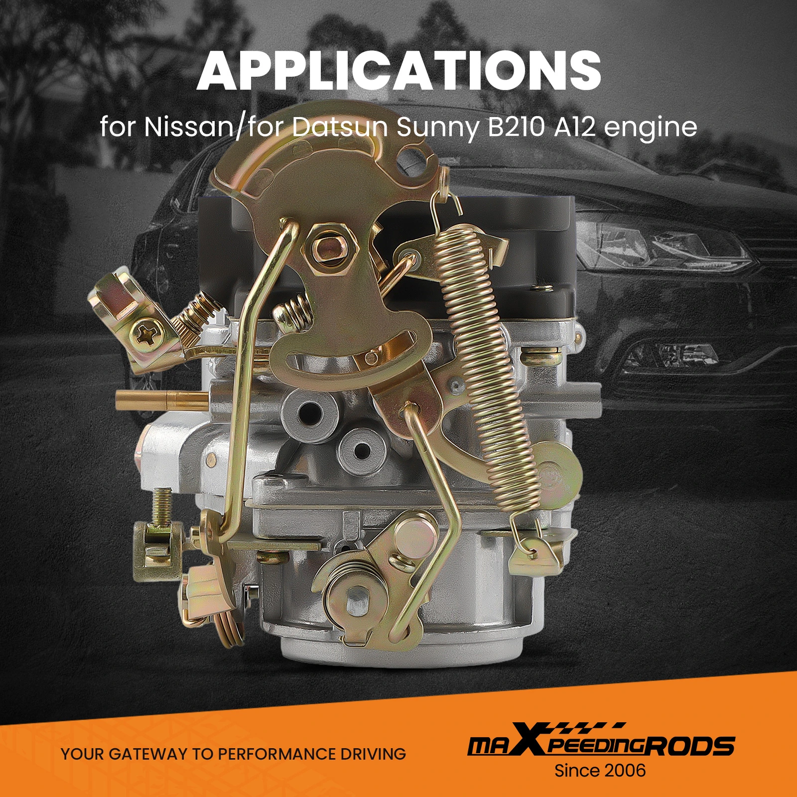 Compatible for Nissan SUNNY TRUCK 1979-1981 Pulsar Truck 16010-H1602  Carburetor Carb, image size:1600x1600