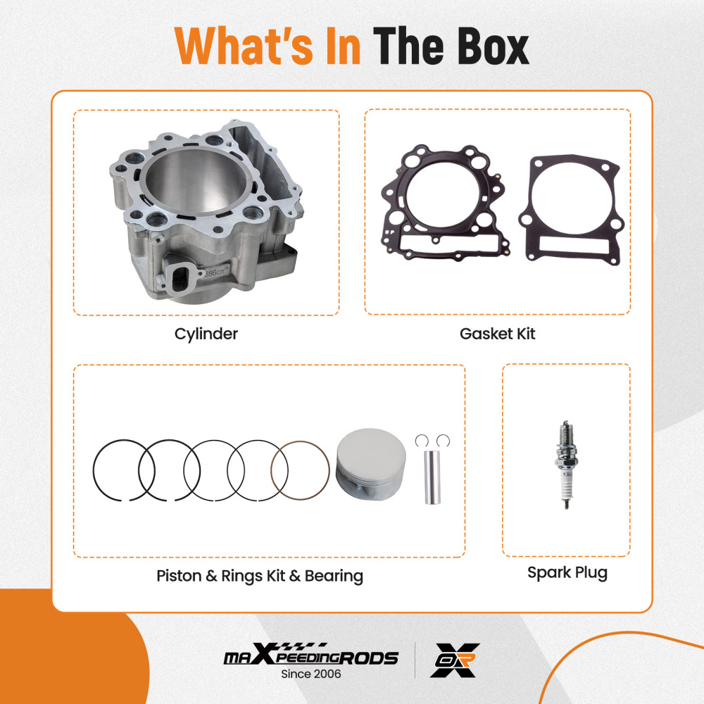 Compatible for Yamaha Raptor 660R Cylinder Piston Gasket Top End Rebuild Kit 2001-2005 New