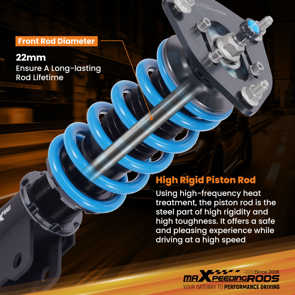 24 Ways DamperHeight Adjustment Coilover Compatible For Nissan S14 Silvia 1994-1998 Lowering Kit