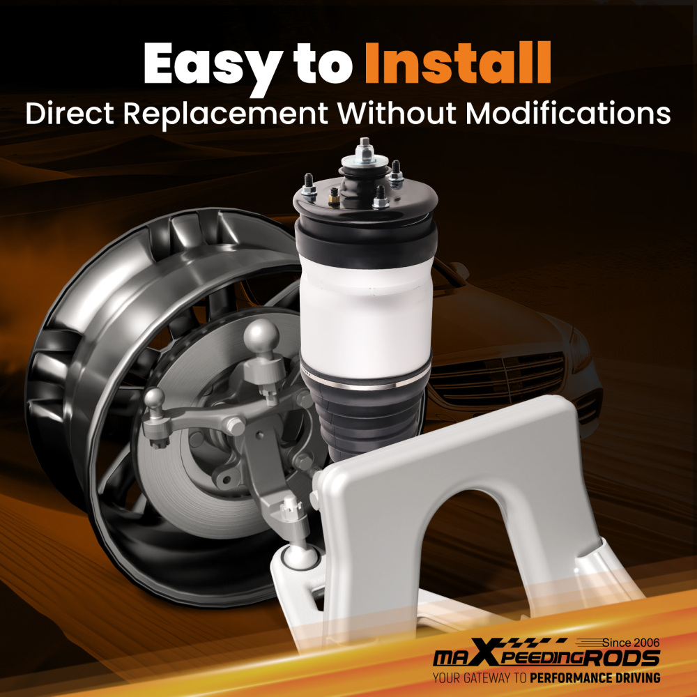 Pair Front Air Suspension Spring Bag Strut Shock compatible for Land Rover L320 RNB501250