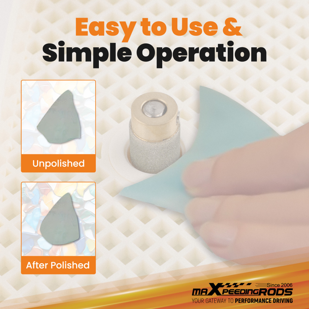 maXpeedingrods Automatic Water Stained Glass Grinder with Custom British Plugs DIY Desktop Grinding Machine 220V