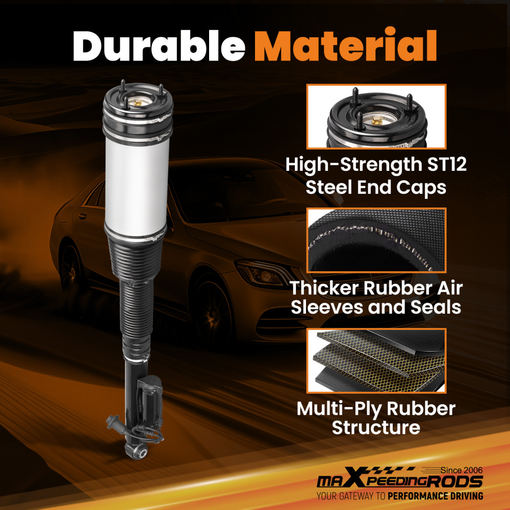 2x ARIA AMMORTIZZATORE MOLLA posteriore compatibile per Mercedes Benz Classe S w220 1998-05