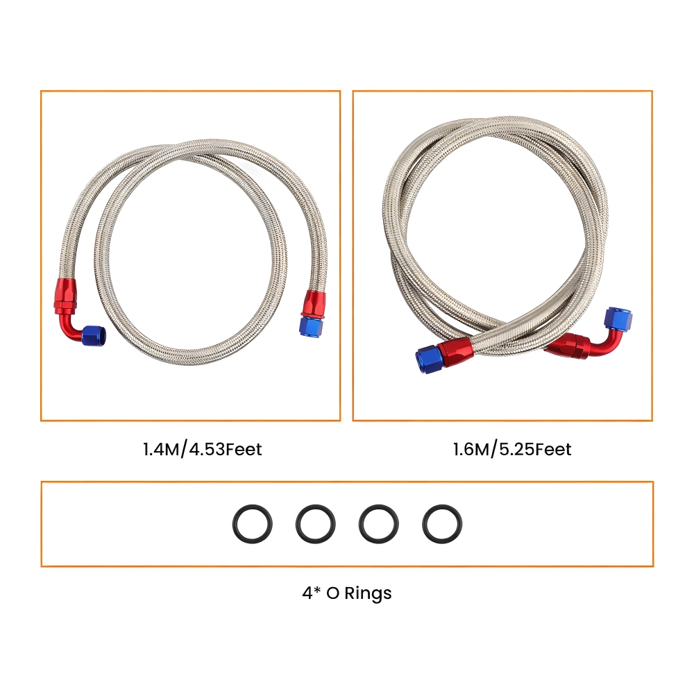 01EGD006BBL 19 Row 10AN Universal Engine Transmission Oil Cooler+Filter Adapter