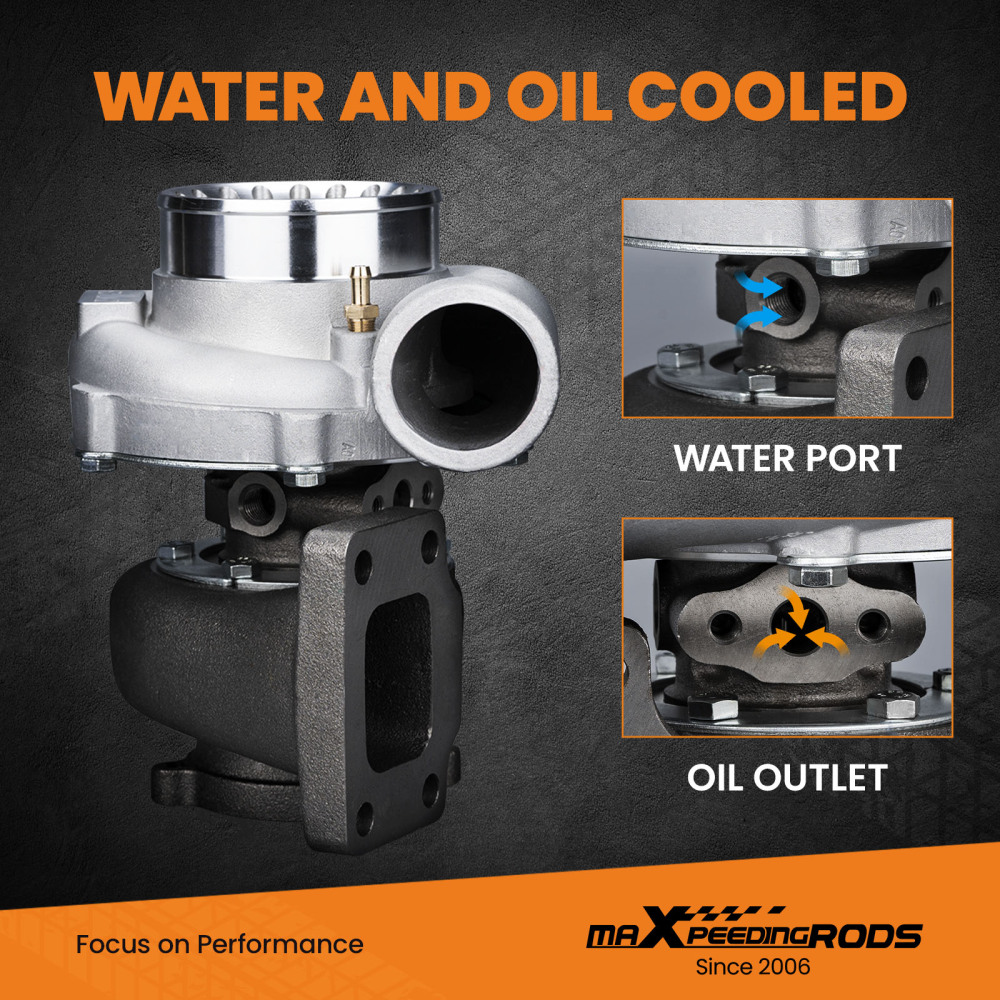 For GT35 GT3582 Turbo compatible for Charger T3 AR.70/63 Universal Anti-Surge Compressor Turbocharger