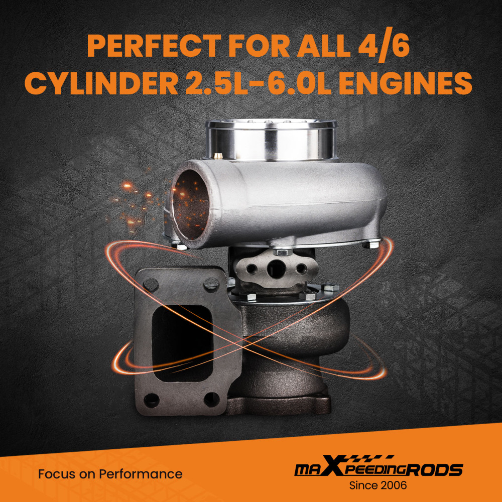 For GT35 GT3582 Turbo compatible for Charger T3 AR.70/63 Universal Anti-Surge Compressor Turbocharger