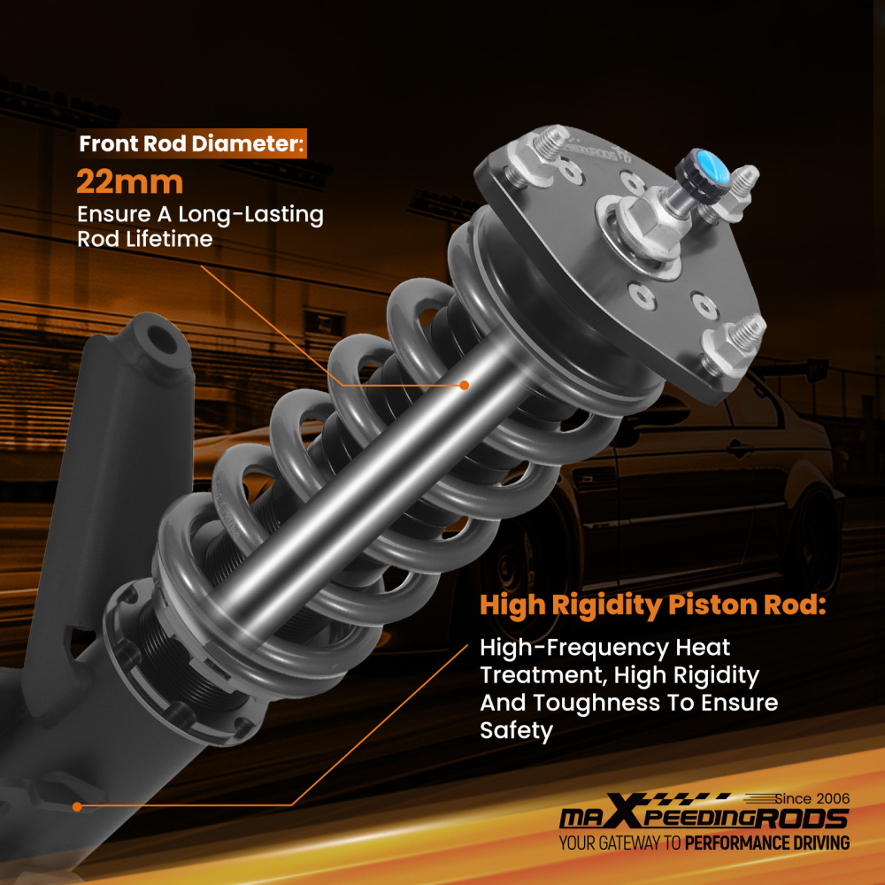 MaXpeedingrods T7 Coilover 24 Way Damper Lowering Kit compatible for Honda Civic 200120-05
