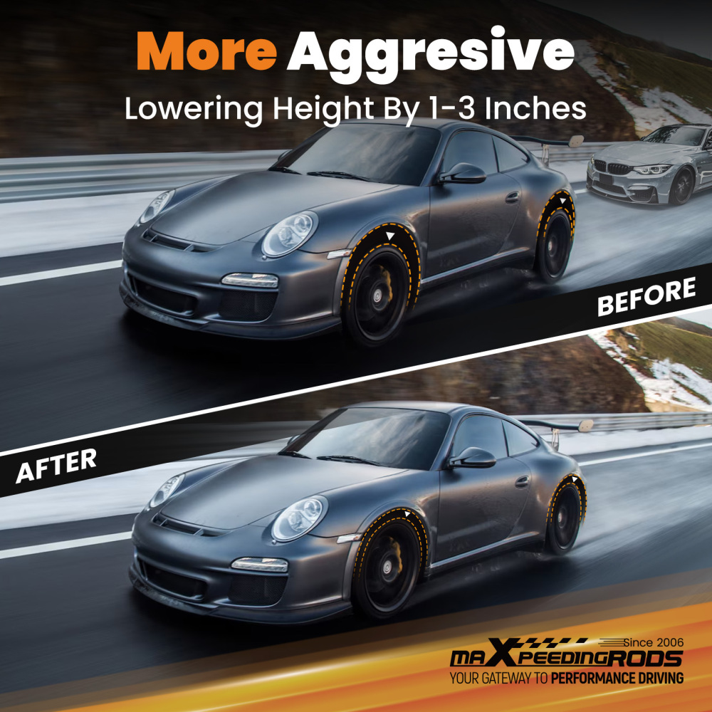 MaXpeedingrods T7 Coilover 24 Way Damper Lowering Kit compatible for Honda Civic 200120-05