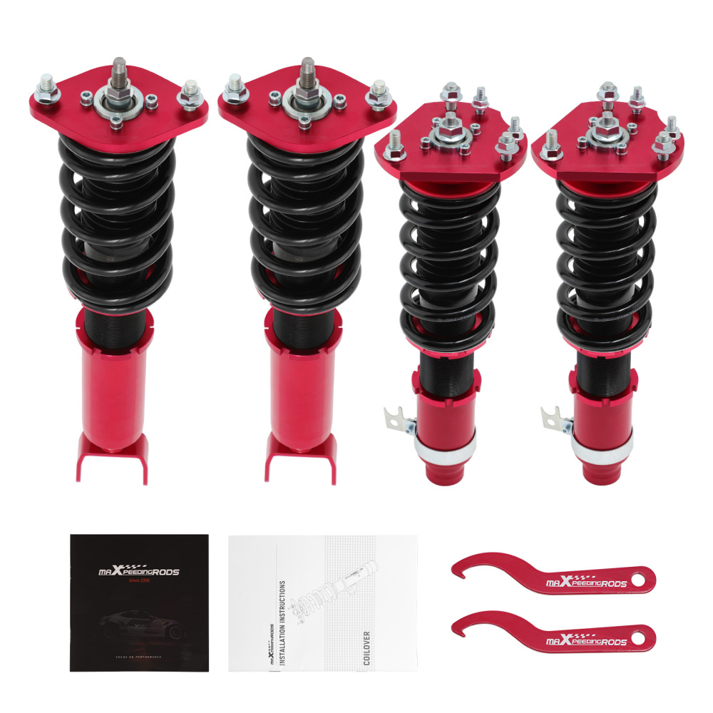 Compatible for Honda Prelude Adjustable Height Shock Absorber Suspension kit Coilovers 1992 - 2001Lowering Kit