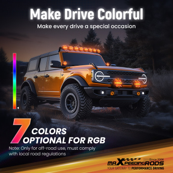 Maxpeedingrods 3.5inch 160W LED Light Pods for Universal Driving Auxiliary Use