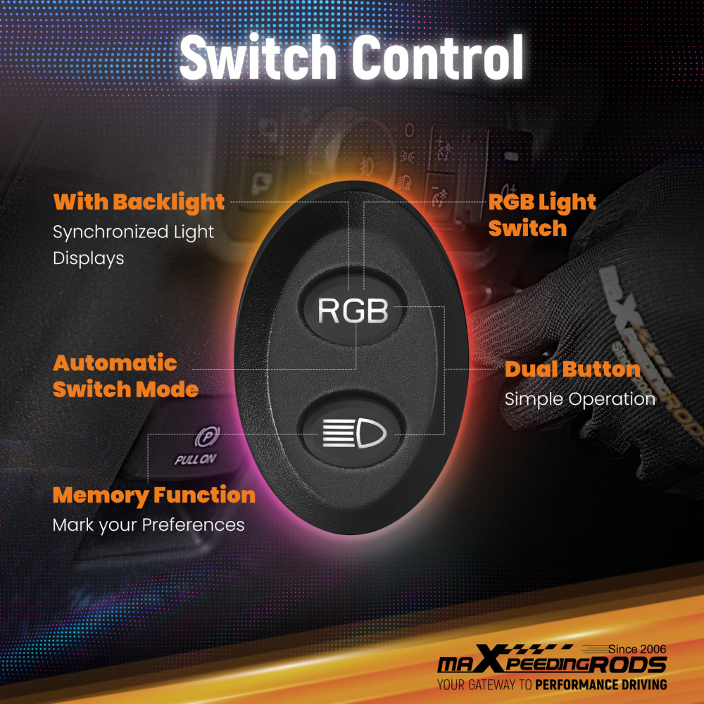 Maxpeedingrods 3.5inch 160W LED Light Pods for Universal Driving Auxiliary Use