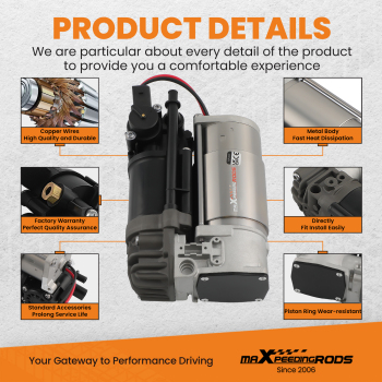 Pompa Compressore sospensione pneumatica compatibile per Mercedes E 550RWD 10-11