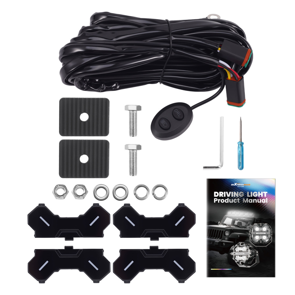 3.5 160W LED Pod Light Spot Beam DRL For Truck compatible for White Amber Side Shooter IP68