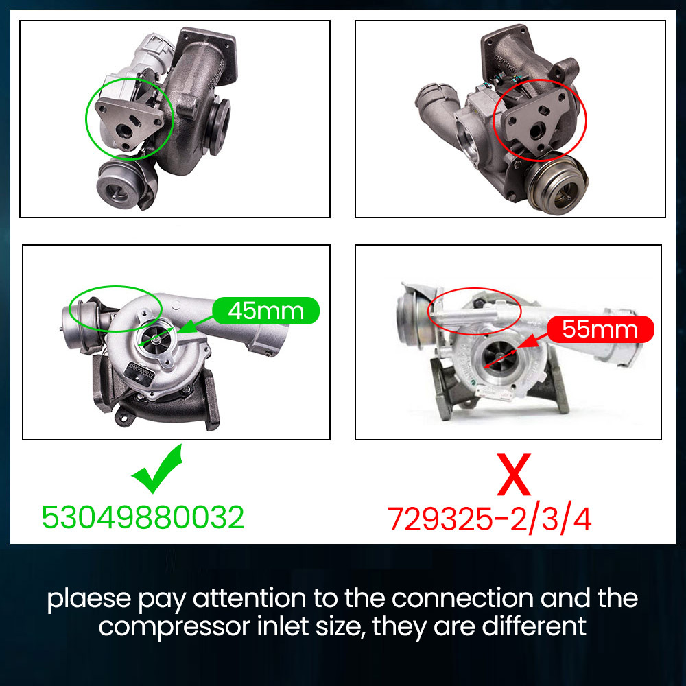 Compatible for Volkswagen T5 Transporter 2.5L 130HP turbo compatible for charger 53049700032 2002-
