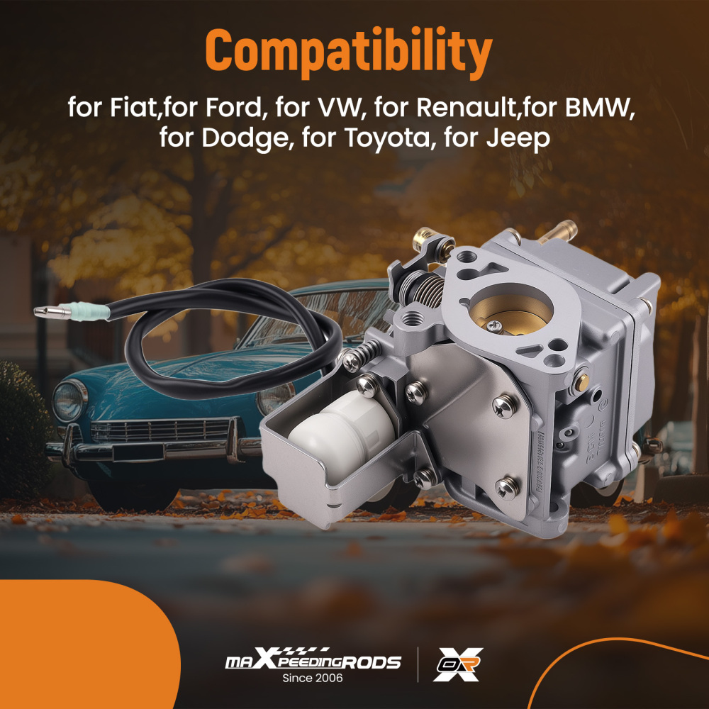 Carburetor compatible for Yamaha 4-Stroke 15 20 HP Outboard Motor 6AH-14301-00 6AH-14301-01