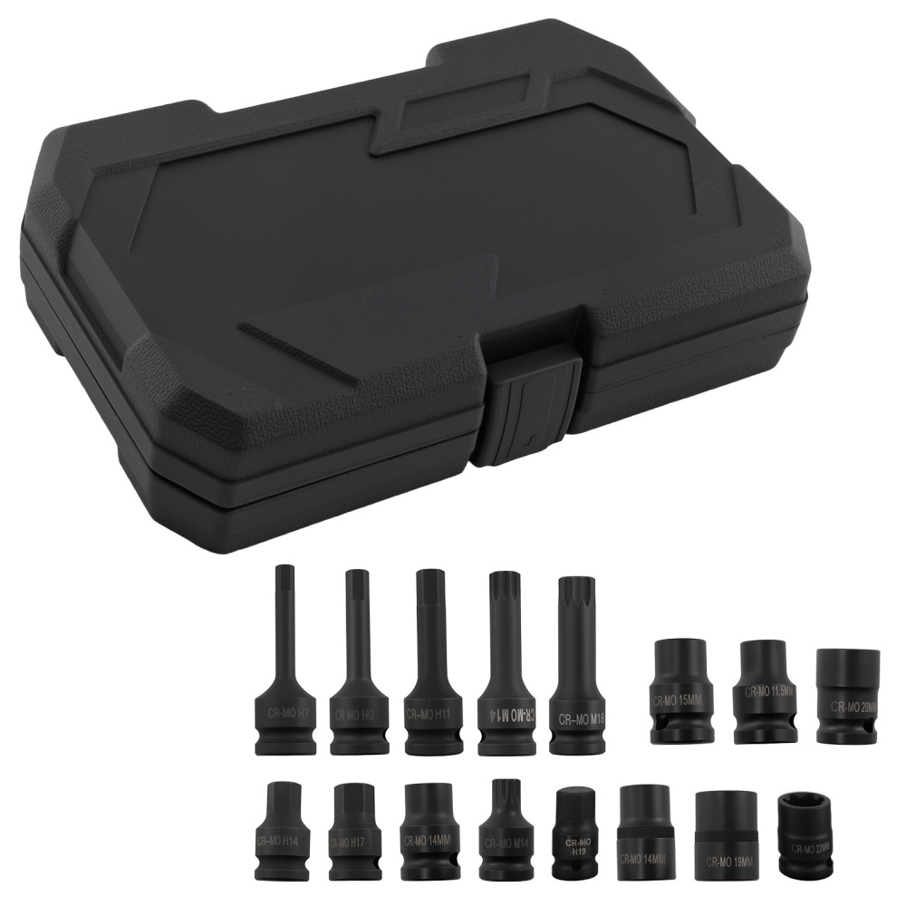 16pcs Brake DiscCaliper Socket Set compatible for VW Audi Benz compatible for BMW Porsche