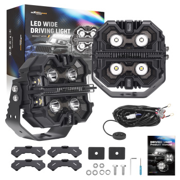 5inch LED Cube Lights IP68 Spot Flood Combo RGB DRL Work Lamp For Off Road 12V