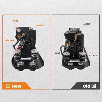 Air Suspension Compressor Pump W/ Bracket compatible for BMW 7 Series F01 F02 740 750 760Li