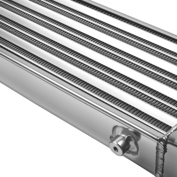 Universal Turbo Intercooler 27 x 7 x 2.5 + 2.5 Aluminum Pipe Tube Hose Kit