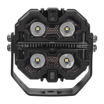 3.5 LED Work Light Bar Pods RGB DRL For Off Road 4WD ATV 270° Beam 19200LM 12V