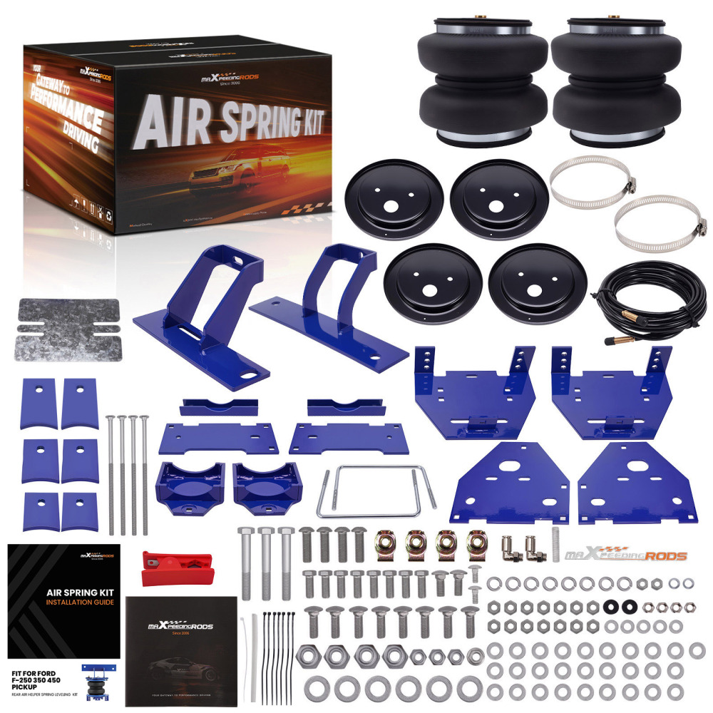 Air Spring Kit Rear 7500lbs compatible for Ford F250 F350 F450 compatible for Super Duty 4WD 2017 - 2019
