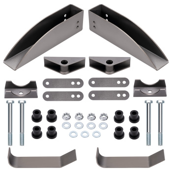 Rear Leaf Spring Relocation Pocket Set Compatible For Chevy Belair 150 210 1955 1956 1957