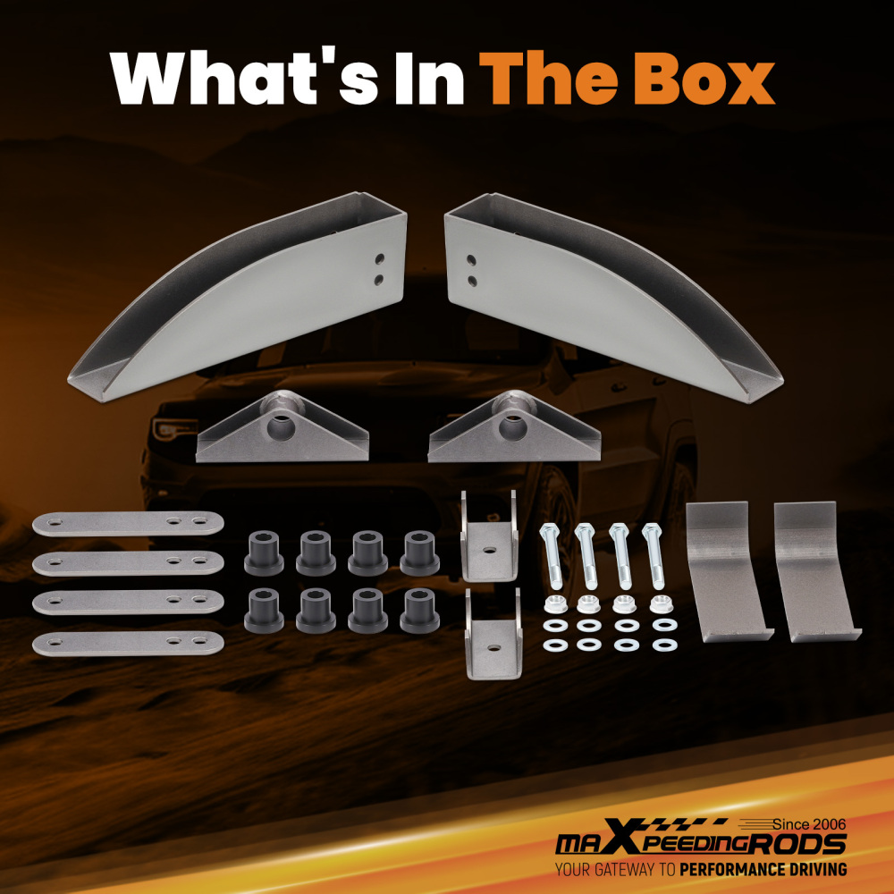 Rear Leaf Spring Relocation Pocket Set Compatible For Chevy Belair 150 210 1955 1956 1957