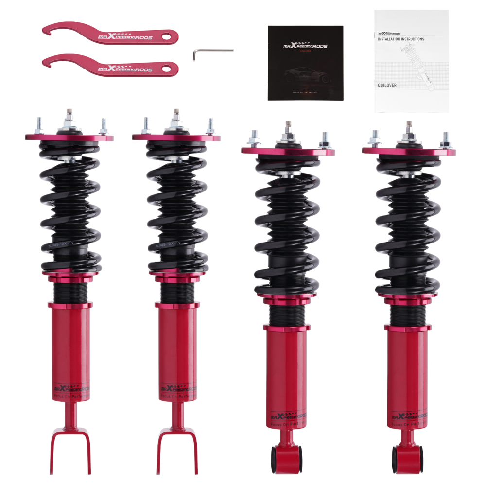 Compatible for Toyota Supra 93-98 compatible for Lexus SC300 SC400 91-00 Adj. Damper Shocks Coilovers Lowering Kit