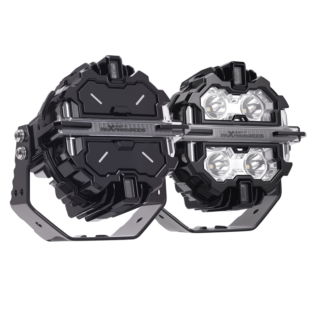 5inch Round 178W LED Driving Light Spot Beam DRL Amber 3000K compatible for White 6000K IP68