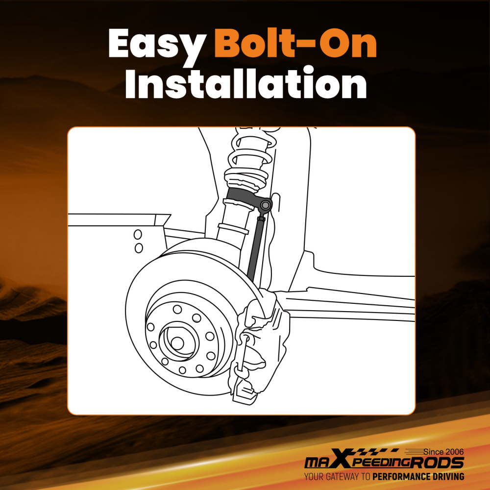 Heavy Duty Front Adjustable Sway Bar End Links Compatible For BMW 3 Series E90/E91/E92/E93	