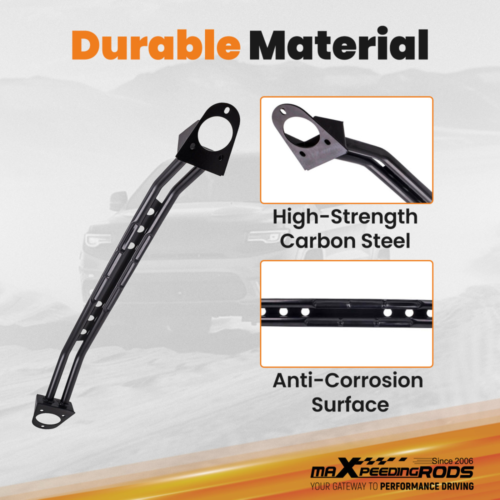 Front Upper Strut Tower Dual Bar Brace compatible for Dodge Charger compatible for SRT-8 2006-2010 suspension arms