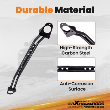 Front Upper Strut Tower Dual Bar Brace compatible for Dodge Charger compatible for SRT-8 2006-2010 suspension arms