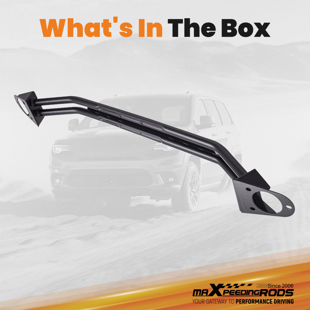 Front Upper Strut Tower Dual Bar Brace compatible for Dodge Charger compatible for SRT-8 2006-2010 suspension arms