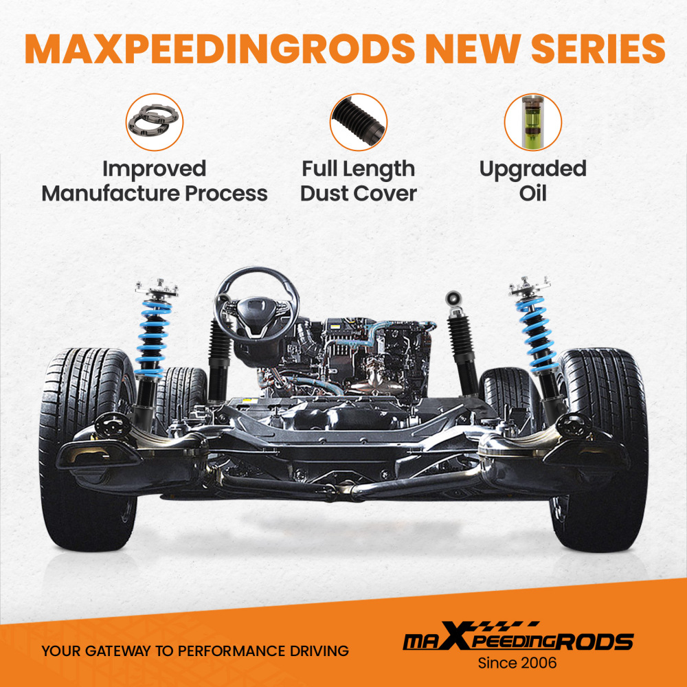 Maxpeedingrods 24 Click Coilover Shock+Spring Compatible for Toyota RAV4 2006-2012