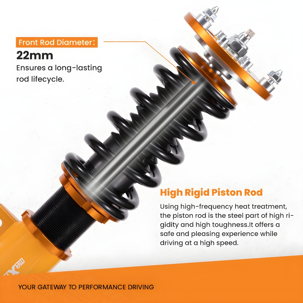 KIT Assetto Regolabile a Ghiera Ammortizzatore compatibile per BMW E82 2008-2013 123d 135i