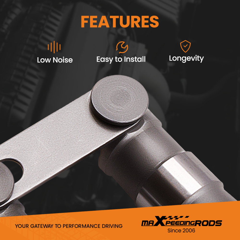 Hydraulic Roller Lifters 16pcs Compatible for Chevy SBC compatible for V8 350 265-400 283 327 302