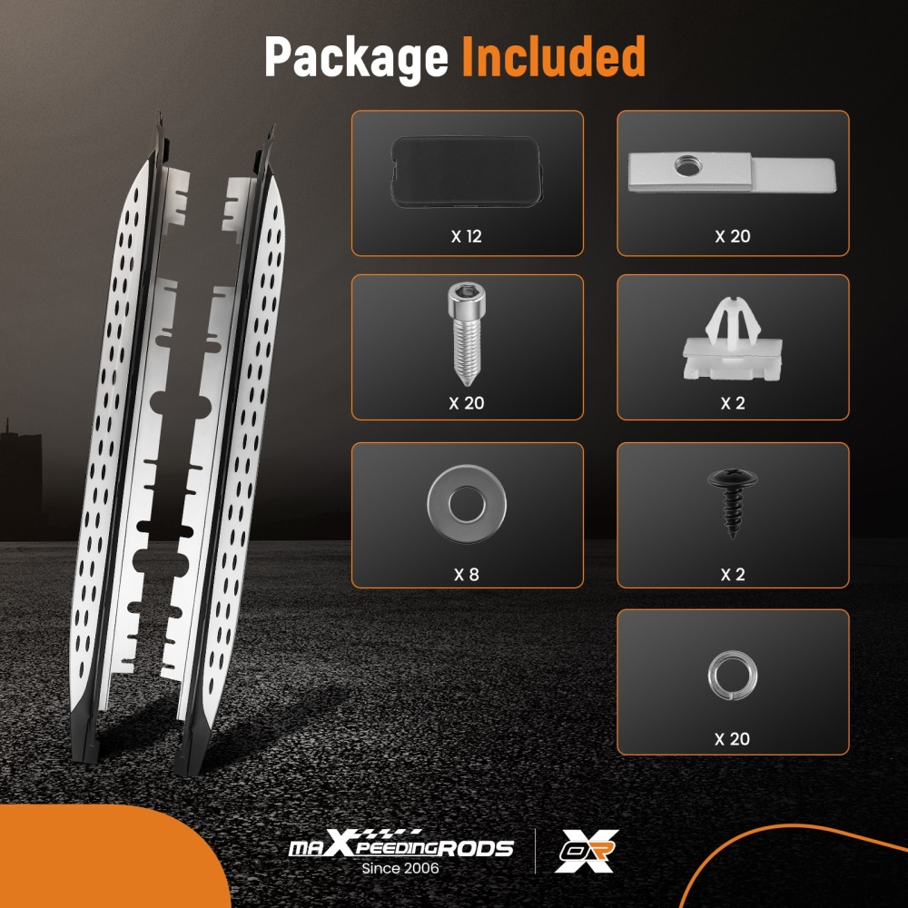 Side Step Running Boards compatibile per Mercedes GLB X247 2019-2024 Alluminio Protezione