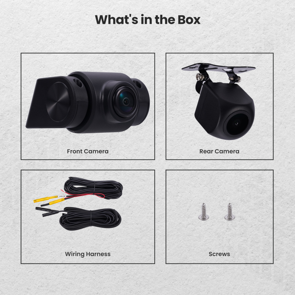 Android 12.0 Double 2 Din Car Stereo GPS CD DVD Player 7 Camera Front and Rear