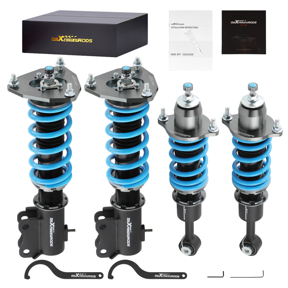 maXpeedingrods Coilover compatible for Mitsubishi Lancer Ralliart ES OZ CS6A compatible for FWD 2002-2006 Lowering Kit