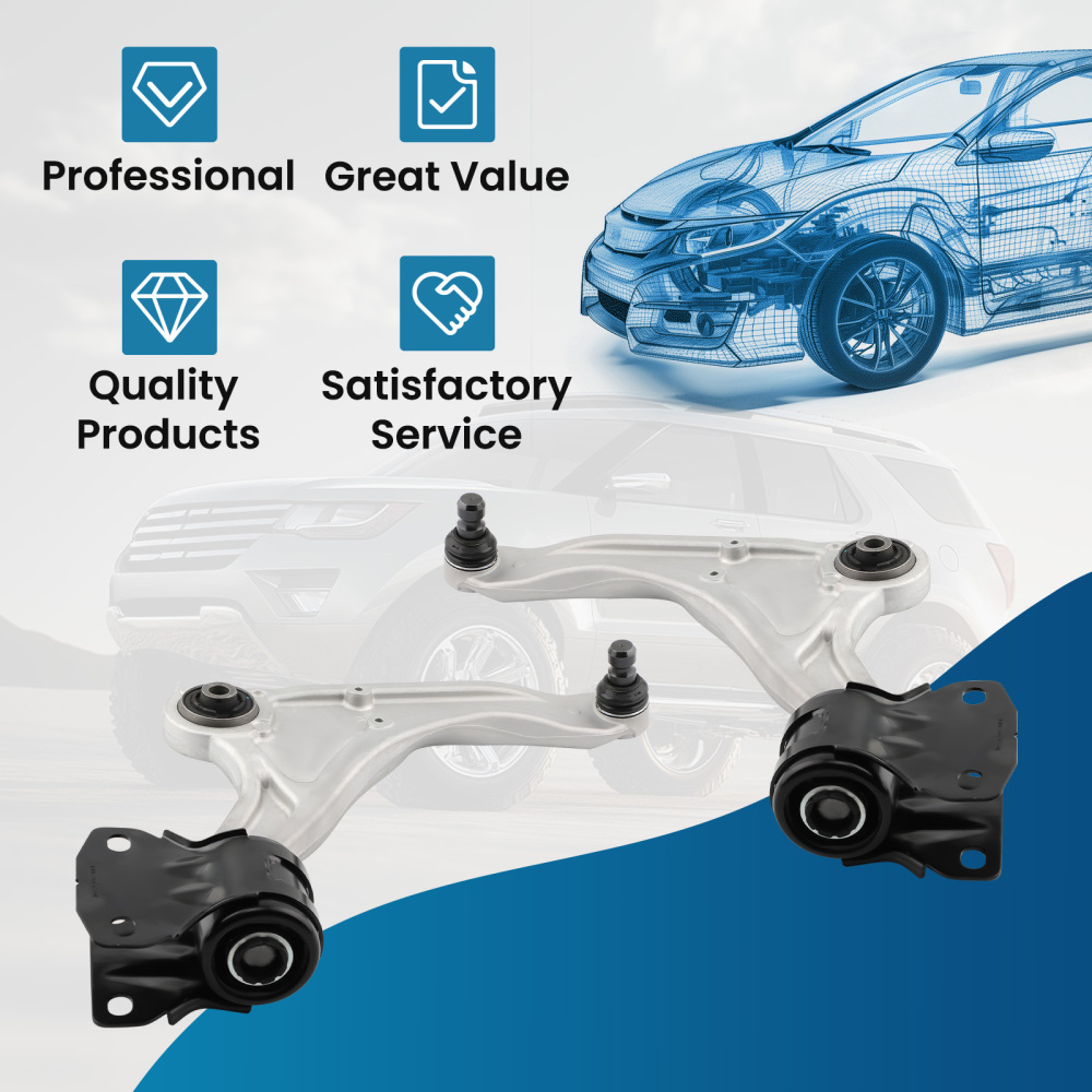 Front Lower Control Arms w/Ball Joint compatible for Ford Fusion compatible for Lincoln MKZ 2013-2020