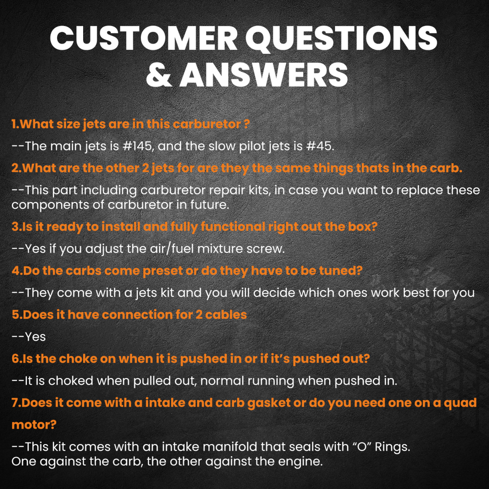 Carburetor Carb Carby Kit compatible for Yamaha Warrior Big Bear Moto-4 YFM350 1987-2004