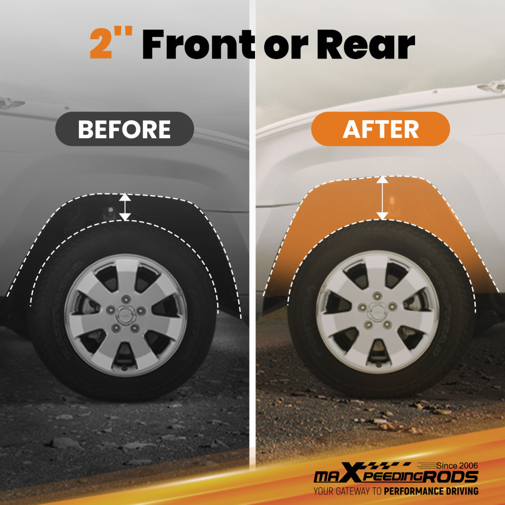 maXpeedingrods Leaf Spring Shackles Compatible for Toyota Landcruiser 73 75 40 60 Series 1990-1999, Extended Shackle Kit 2 Pieces