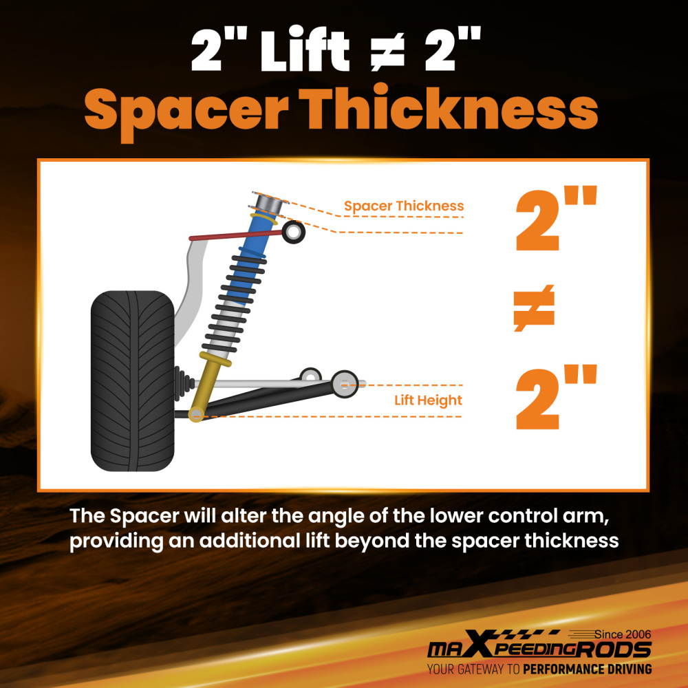 maXpeedingrods Leaf Spring Shackles Compatible for Toyota Landcruiser 73 75 40 60 Series 1990-1999, Extended Shackle Kit 2 Pieces